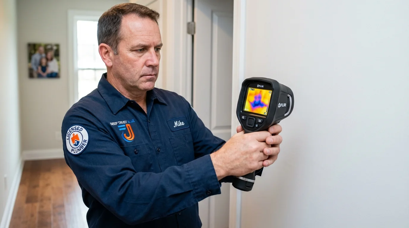 Thermal imaging leak detection by Johns Plumbing LLC in Helotes